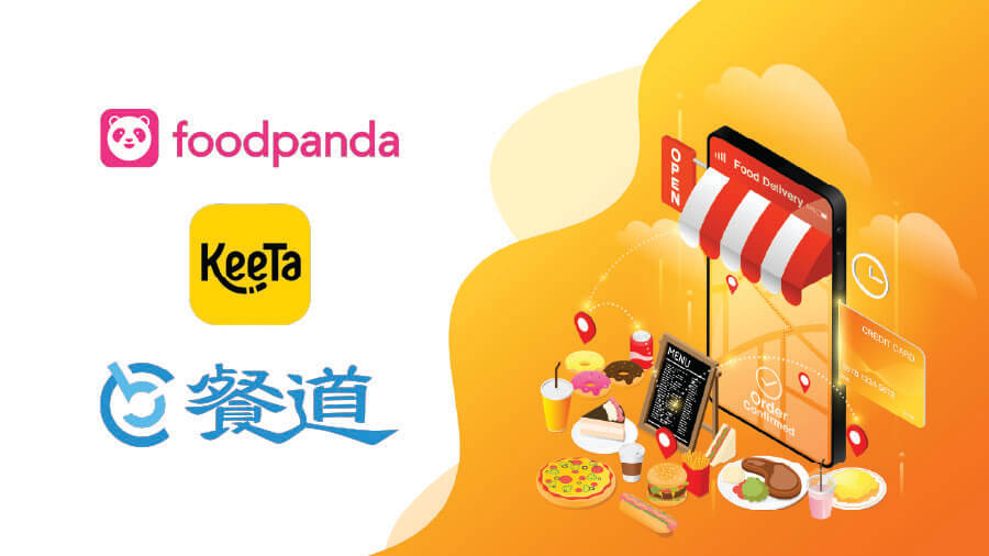 eRunlite POS 系統無縫對接 foodpanda、Keeta 及餐道等外賣平台，展示一個後台自動接收多平台訂單、同步菜單與營業報表的功能，助餐飲業提升外賣管理效率